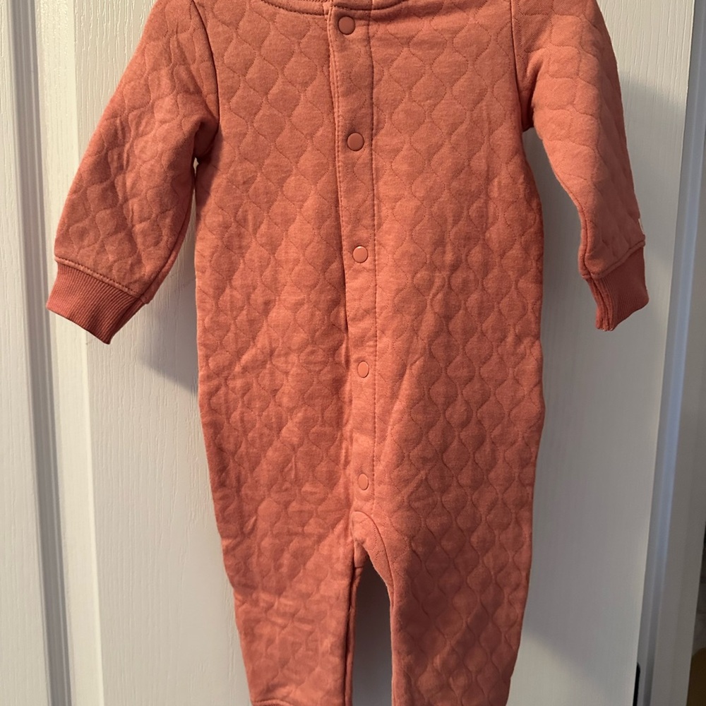 Carter's Quilted Coral Kids Footie